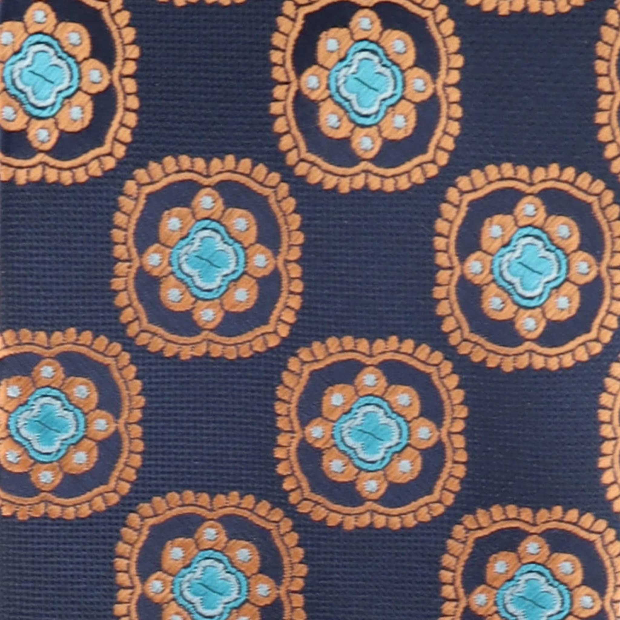 Vittorio Farina Men's Geometric Design Necktie & Pocket Square