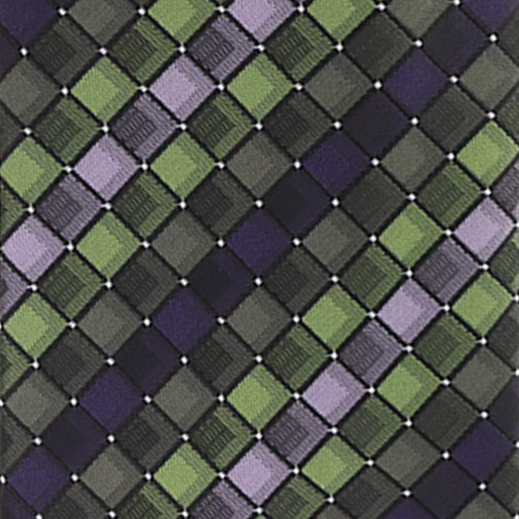 Vittorio Farina Men's Geometric Design Necktie & Pocket Square