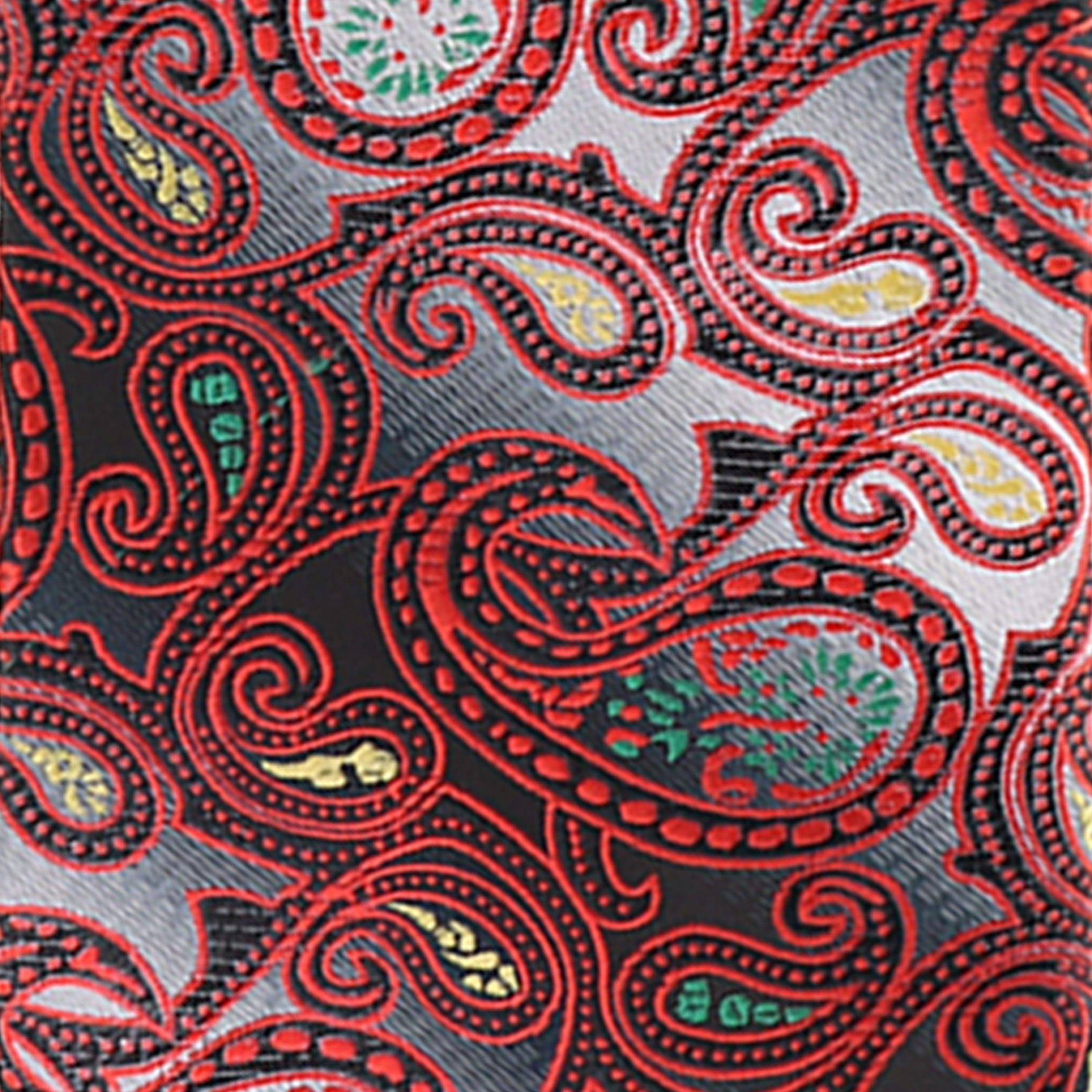 Vittorio Farina Men's Paisley Design Necktie & Pocket Square