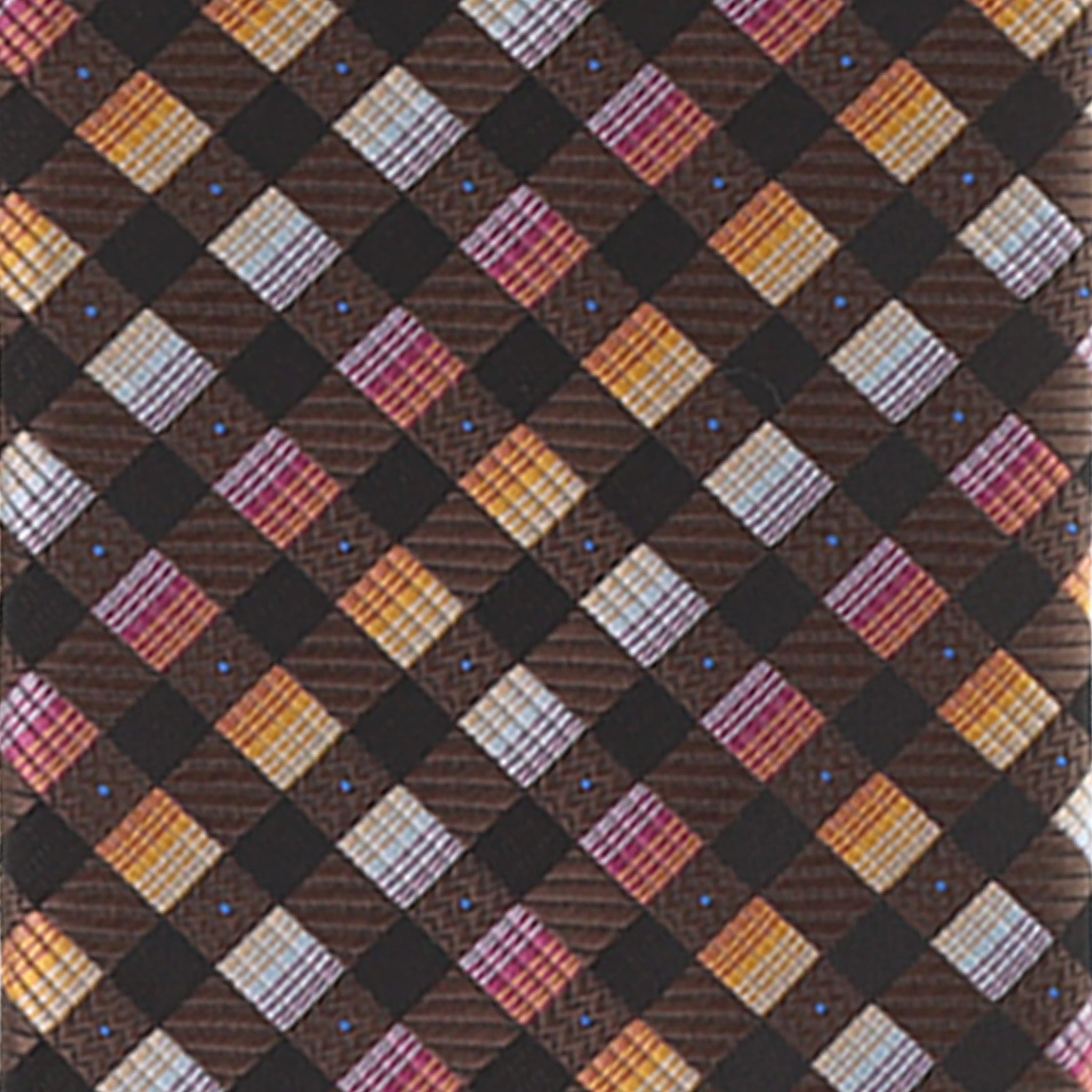 Vittorio Farina Men's Geometric Design Necktie & Pocket Square