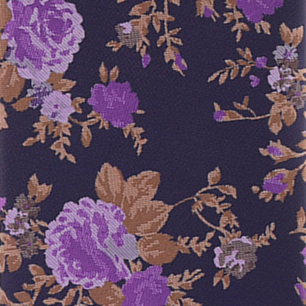 Vittorio Farina Men's Floral Design Necktie & Pocket Square