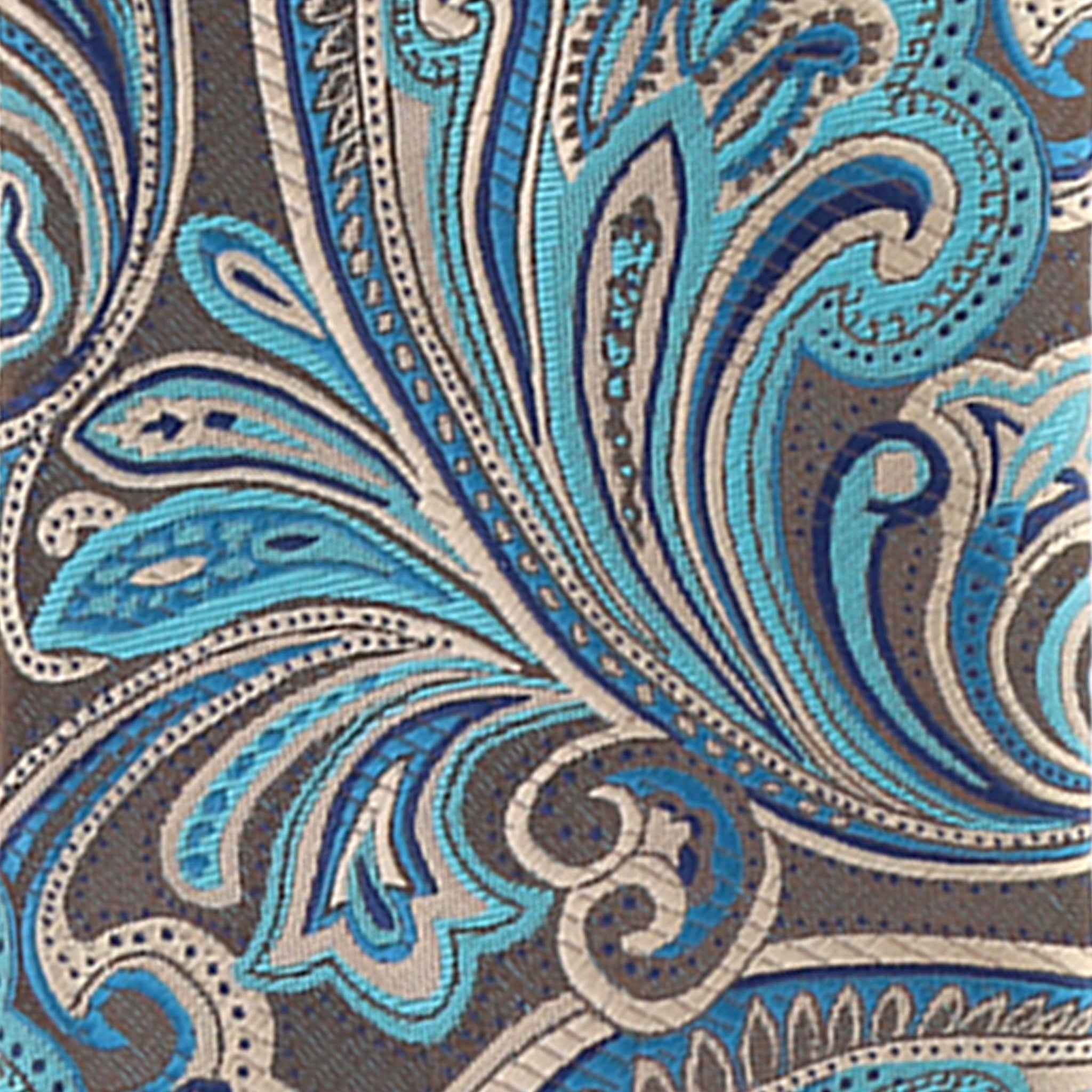 Vittorio Farina Men's Paisley Design Necktie & Pocket Square