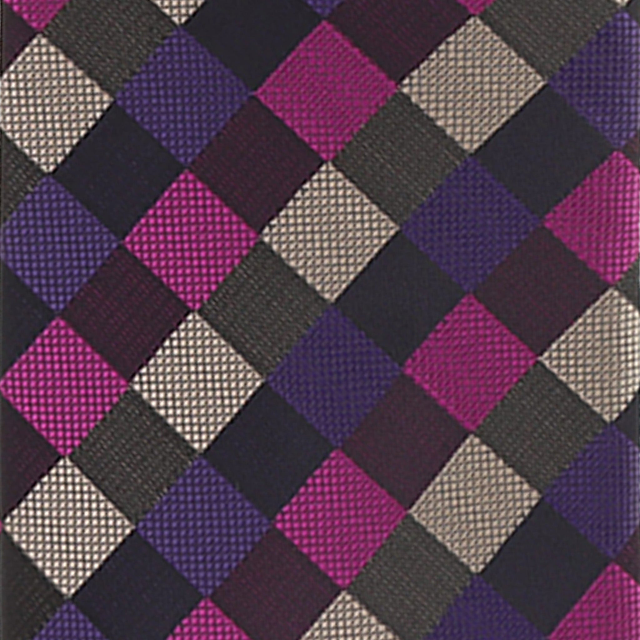 Vittorio Farina Men's Geometric Design Necktie & Pocket Square