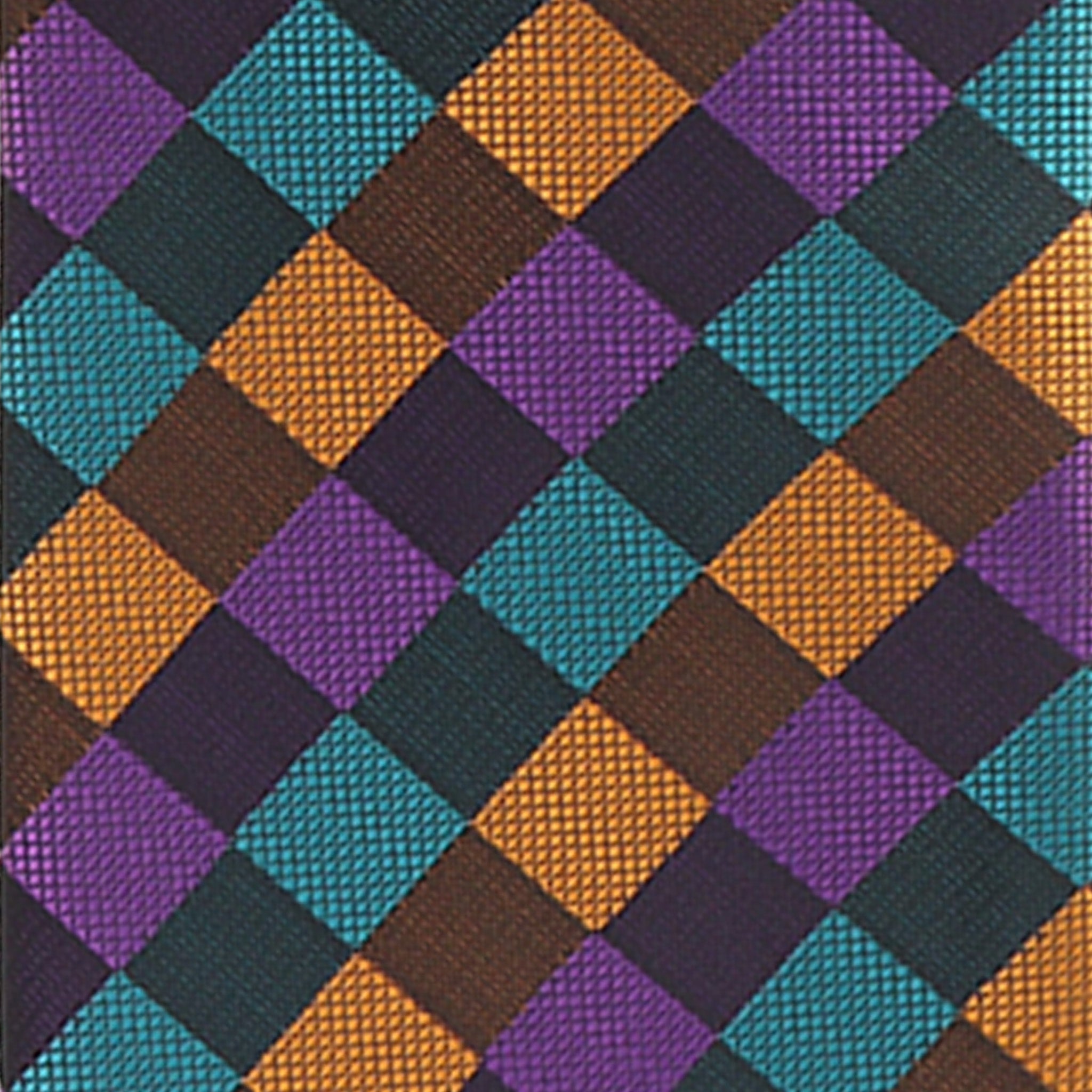 Vittorio Farina Men's Geometric Design Necktie & Pocket Square