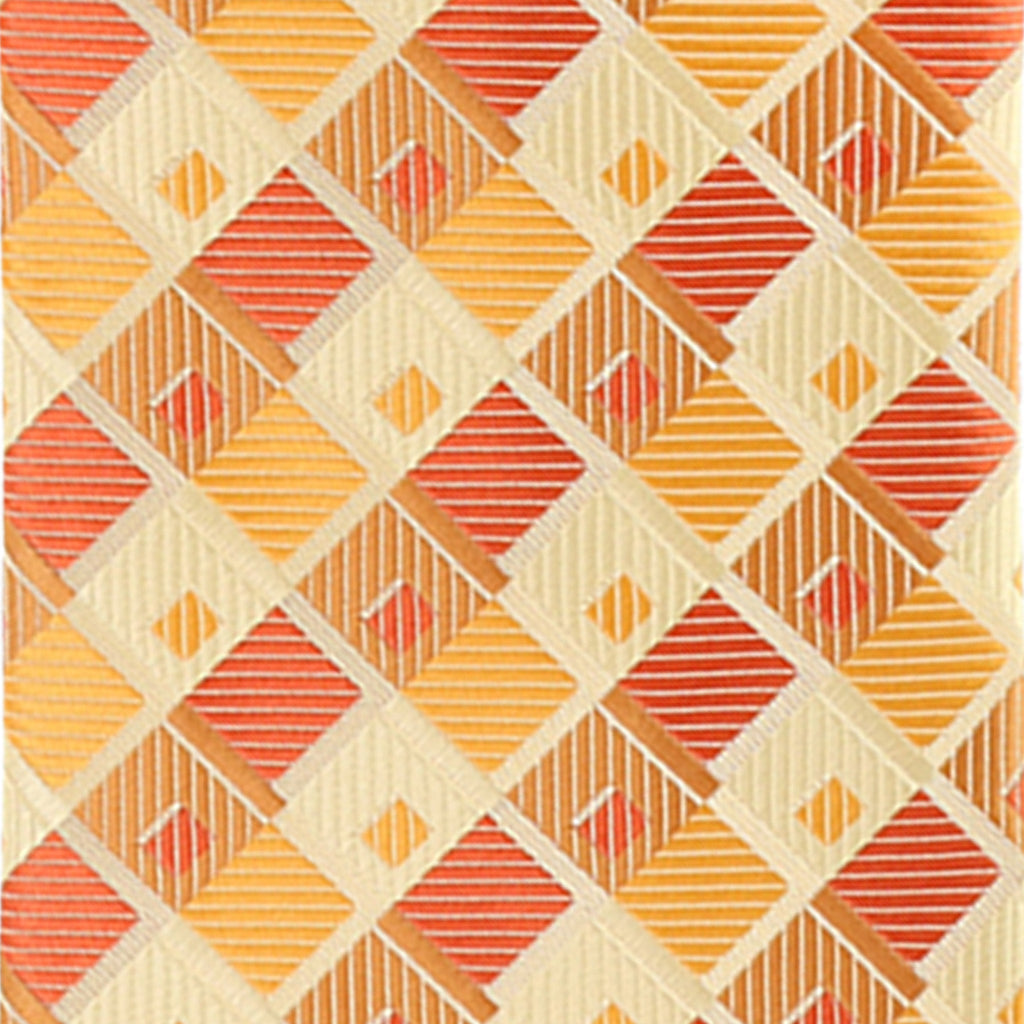 Vittorio Farina Men's Geometric Design Necktie & Pocket Square