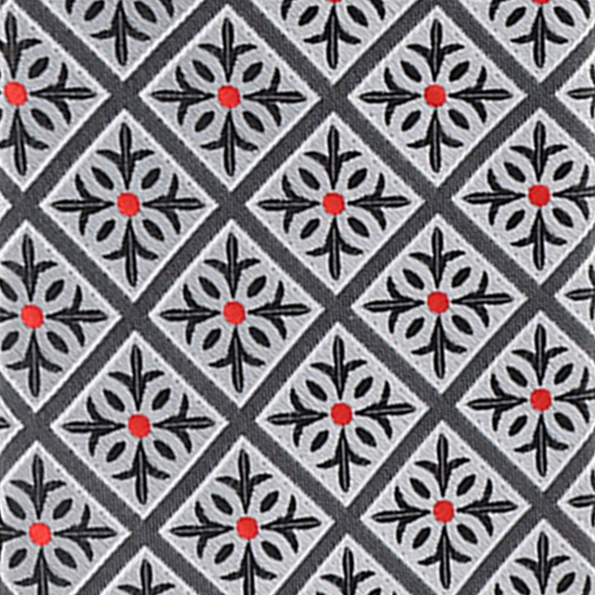 Vittorio Farina Men's Geometric Design Necktie & Pocket Square
