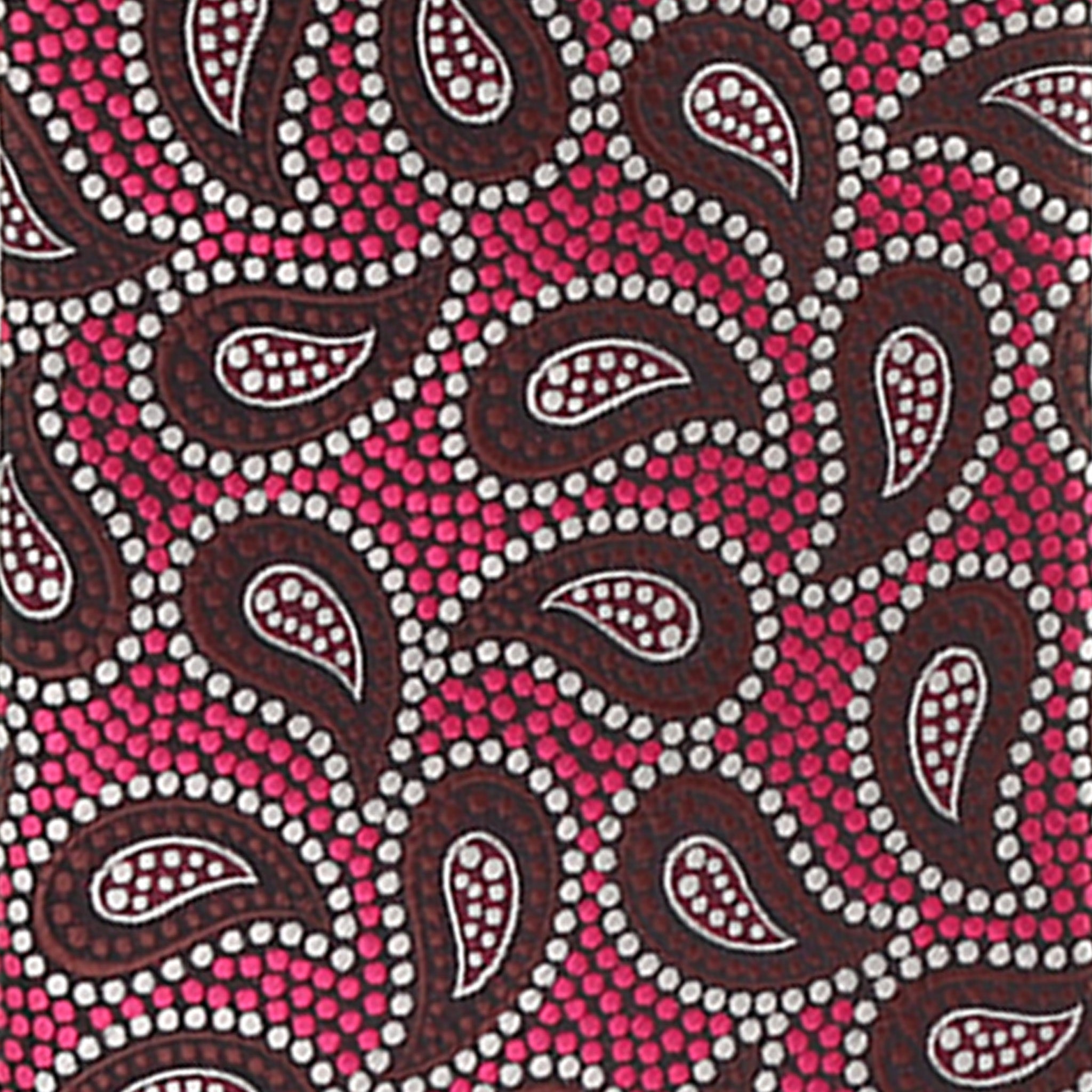 Vittorio Farina Men's Paisley Design Necktie & Pocket Square