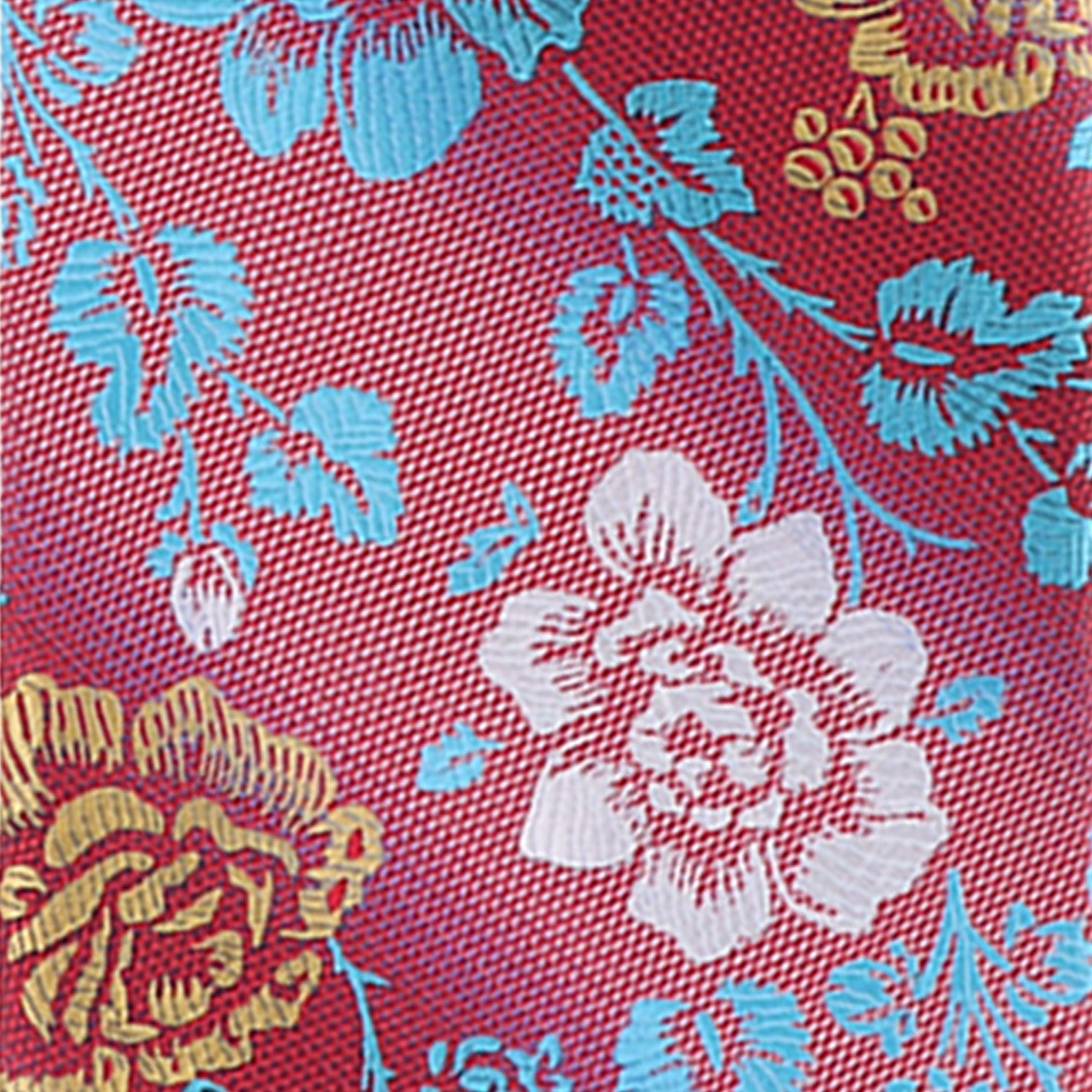 Vittorio Farina Men's Floral Design Necktie & Pocket Square