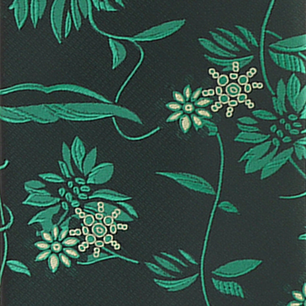 Vittorio Farina Men's Floral Design Necktie & Pocket Square