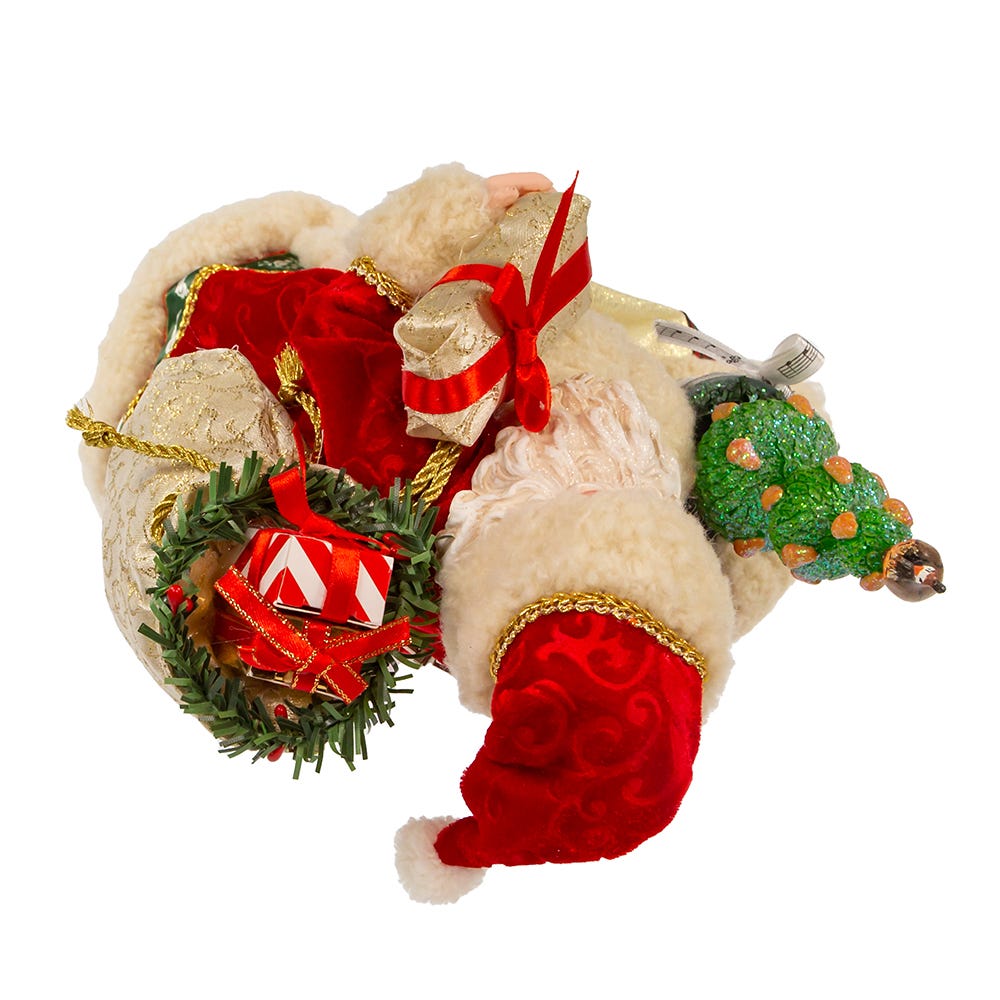 Fabriche Musical 12 Days Of Christmas Santa - 10.5 Inch