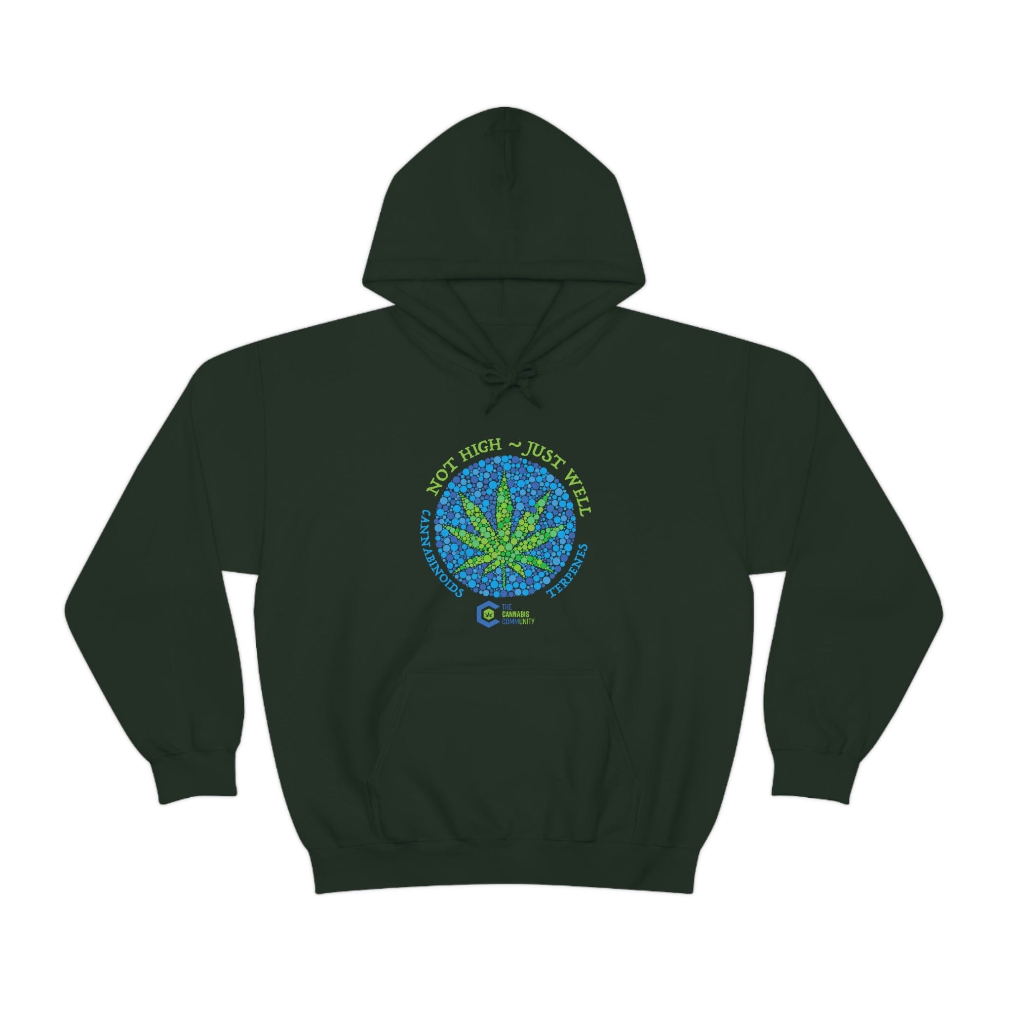 Not High, Just Well Cannabis Hoodies