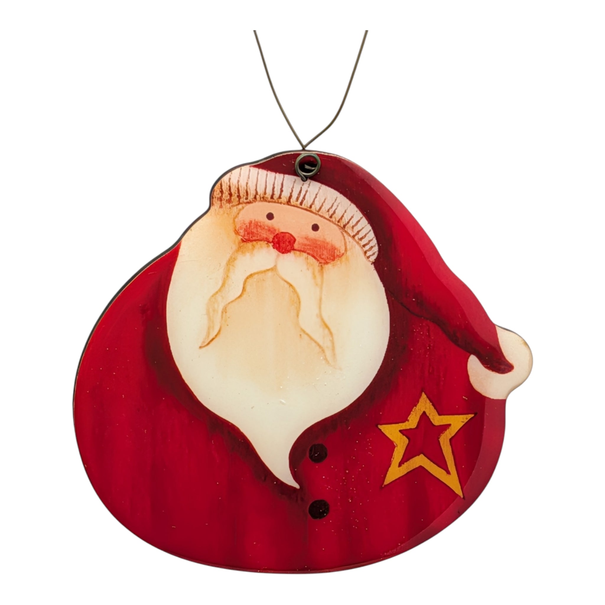 Cozy Santa Dome Ornament