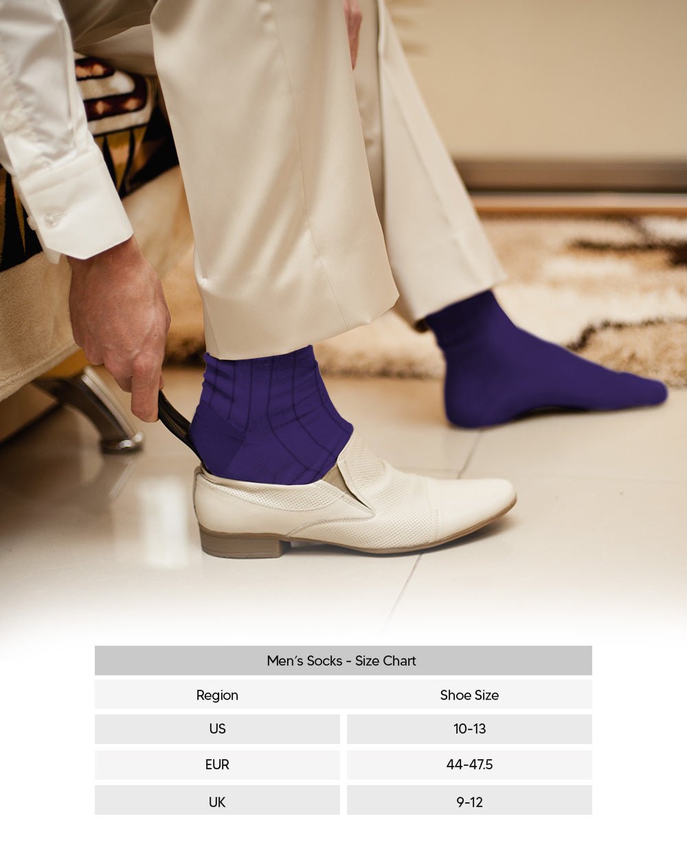 Vittorio Farina Men's Ribbed Shear Nylon Over The Calf Dress Socks