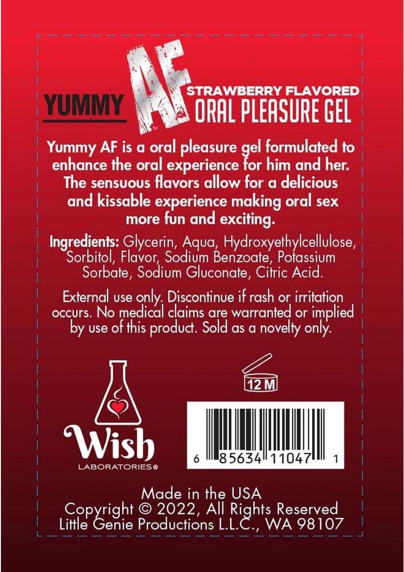 Oral  Flavored Gel - Strawberry