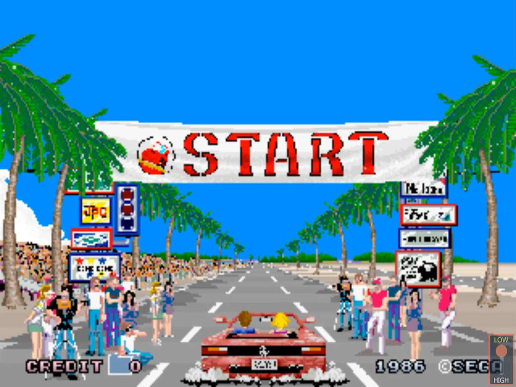 Outrun Sega Genesis Mega Drive Video Game Cartridge