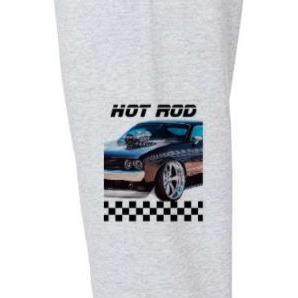 Hot Rod Design Men's White Joggers