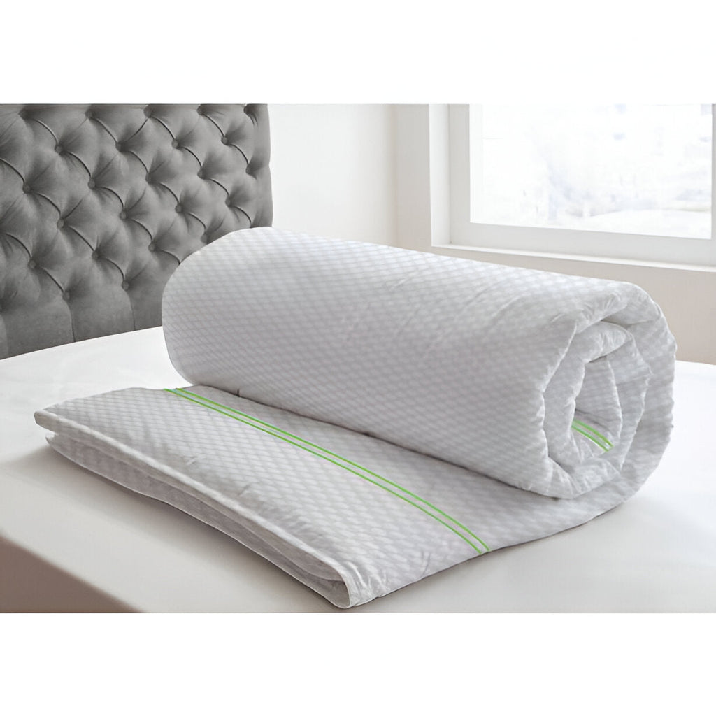 400TC Cotton Double Embroidery Sateen Microcheck Duvet Cover Set