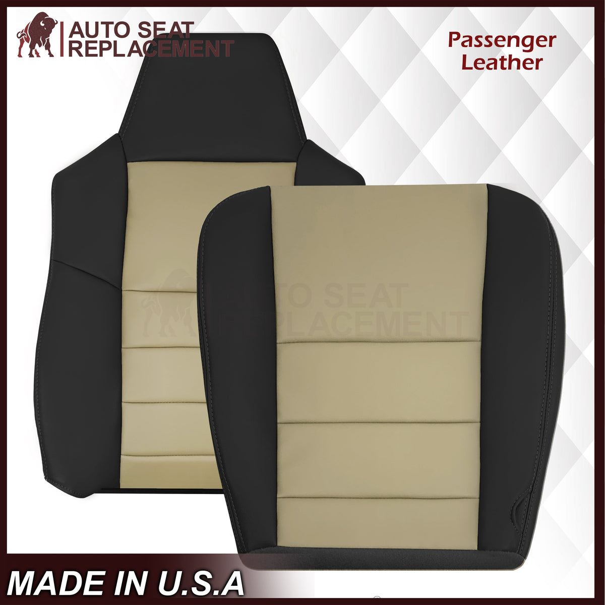 2005 Ford Excursion Eddie Bauer Sport Front Replacement Seat Covers: Choose Leather or Vinyl