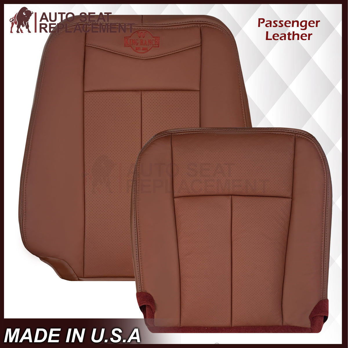 2007-2014 Ford Expedition King Ranch Replacement Leather Seat Cover: Perforated, King Ranch