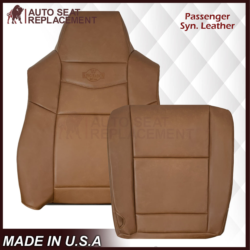 2002-2007 Ford F250 F350 King Ranch Replacement Synthetic Leather Front Seat Covers