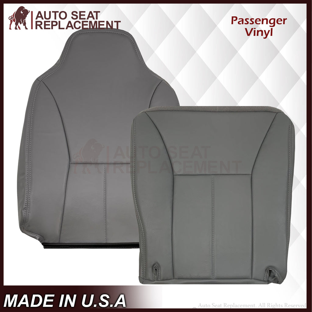1998 - 2002 Dodge Ram 1500 Base Work Truck SINGLE CAB Seat Cover in Mist Gray Vinyl