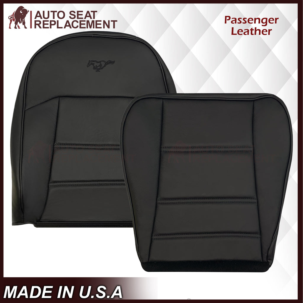 1999-2004 Ford Mustang V6 Replacement Seat Cover in Ebony Black: Choose From Variation