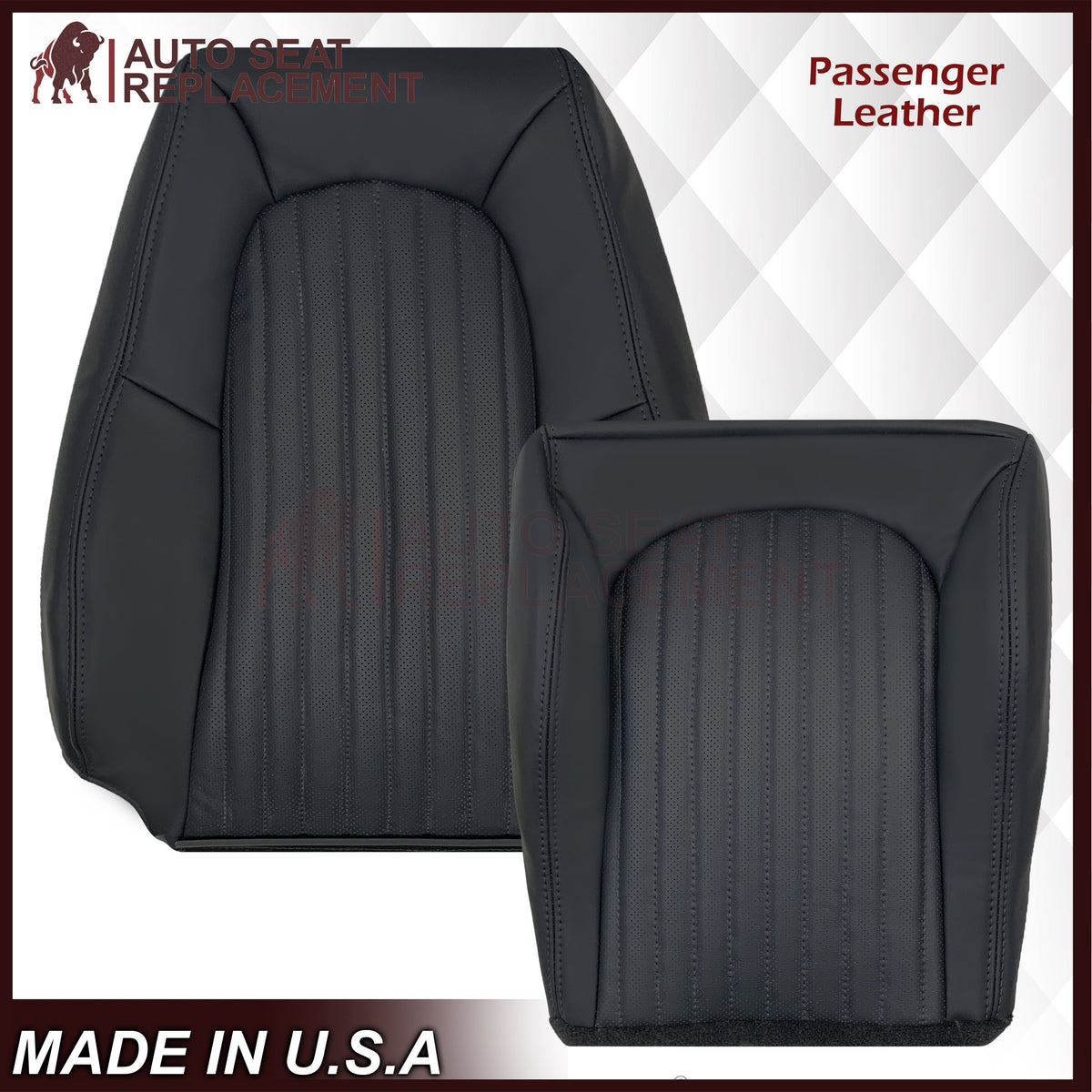 1999-2004 Ford Mustang V6/GT 2001 Bullitt Replacement Seat Covers In Ebony Black