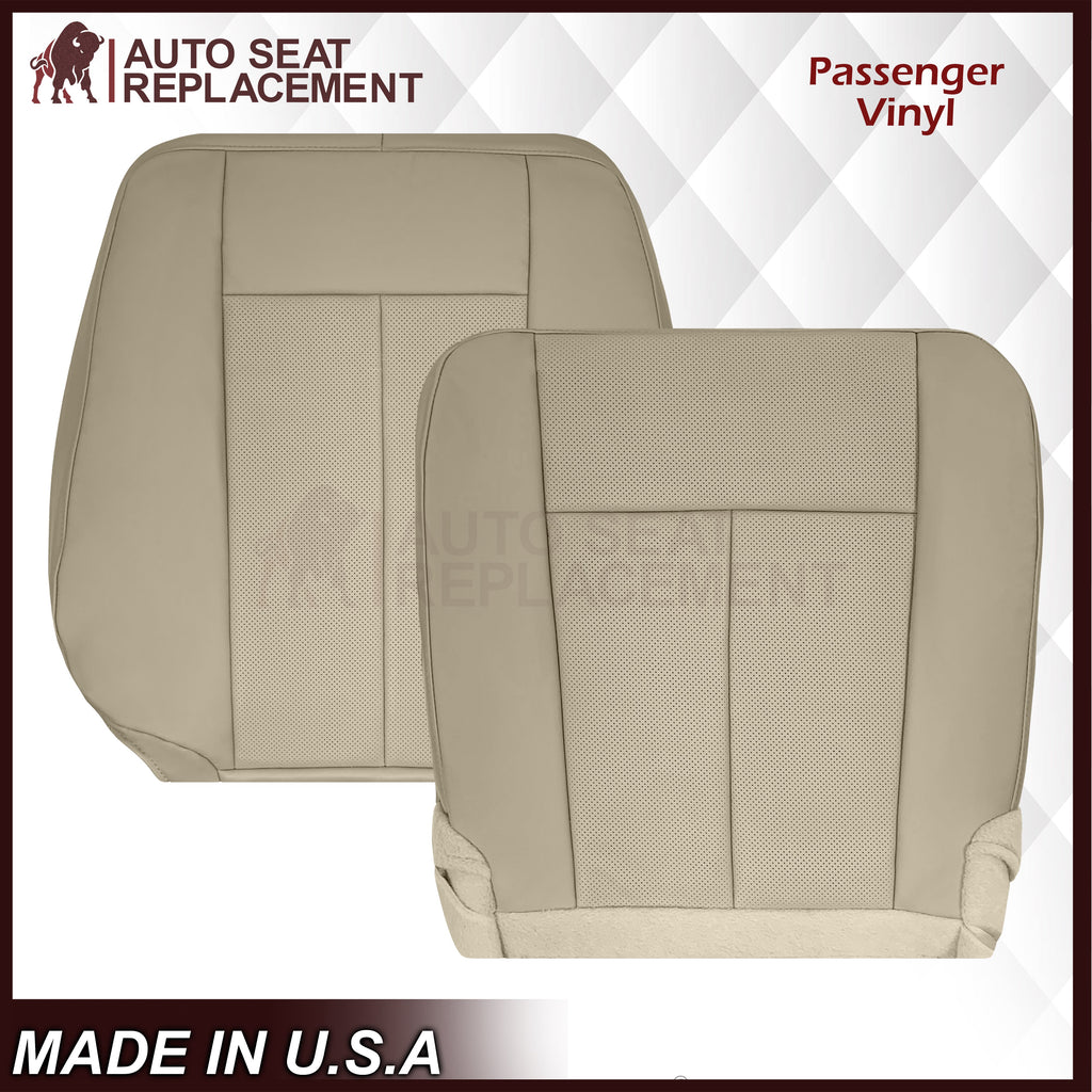 2007-2014 Ford Expedition Eddie Bauer/XLT Replacement Perforated Genuine Leather/Syn. Leather Seat Cover In Tan