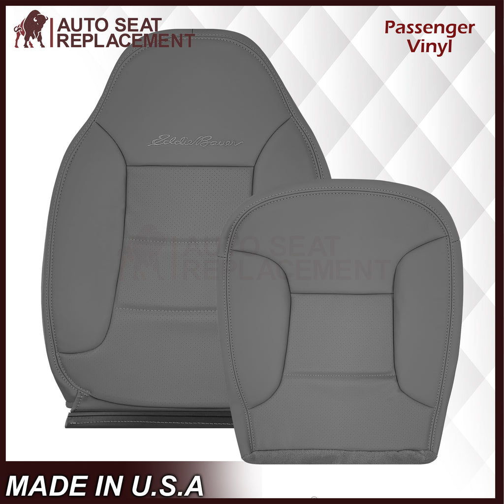 1992 - 1996 Ford Bronco Eddie Bauer Synthetic Leather Seat Cover In Gray