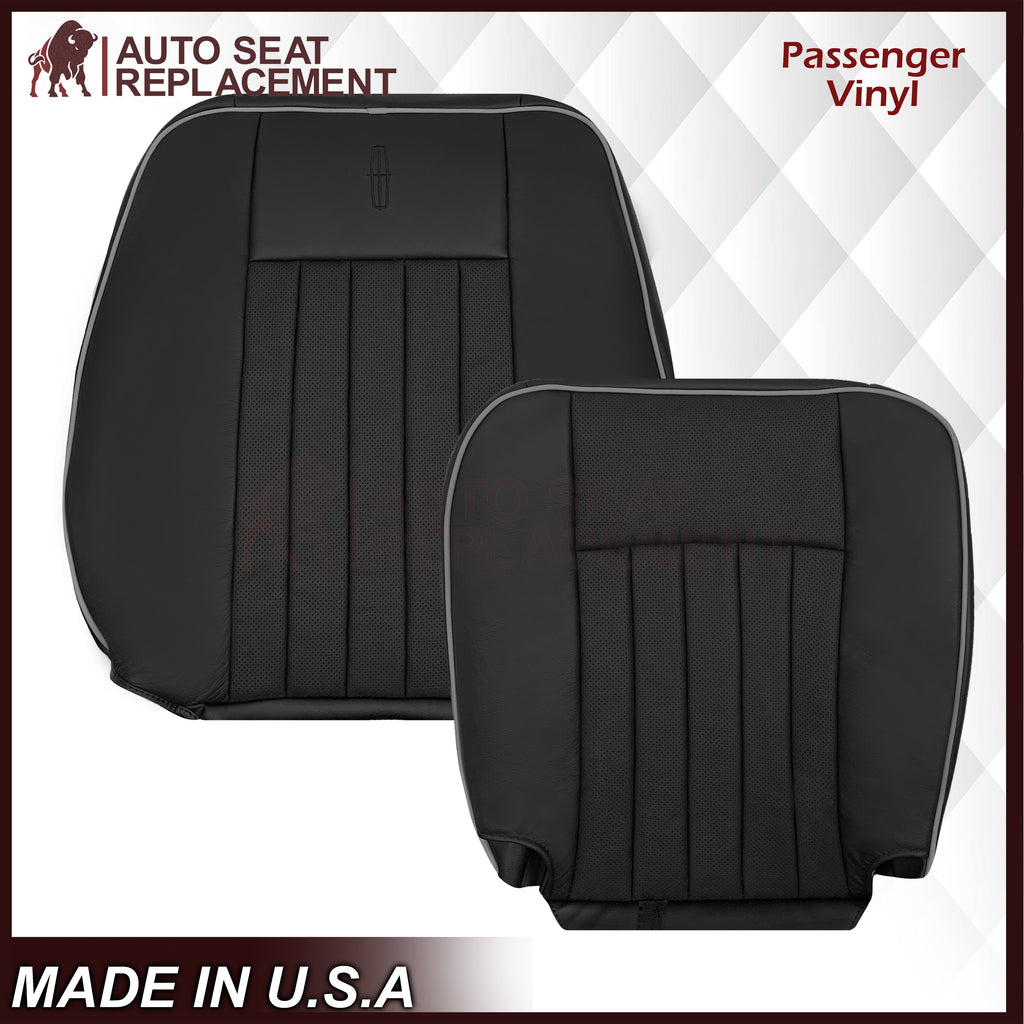 2003 - 2006 Lincoln Navigator Replacement Seat Covers in Black: Choose Genuine Leather or Vinyl