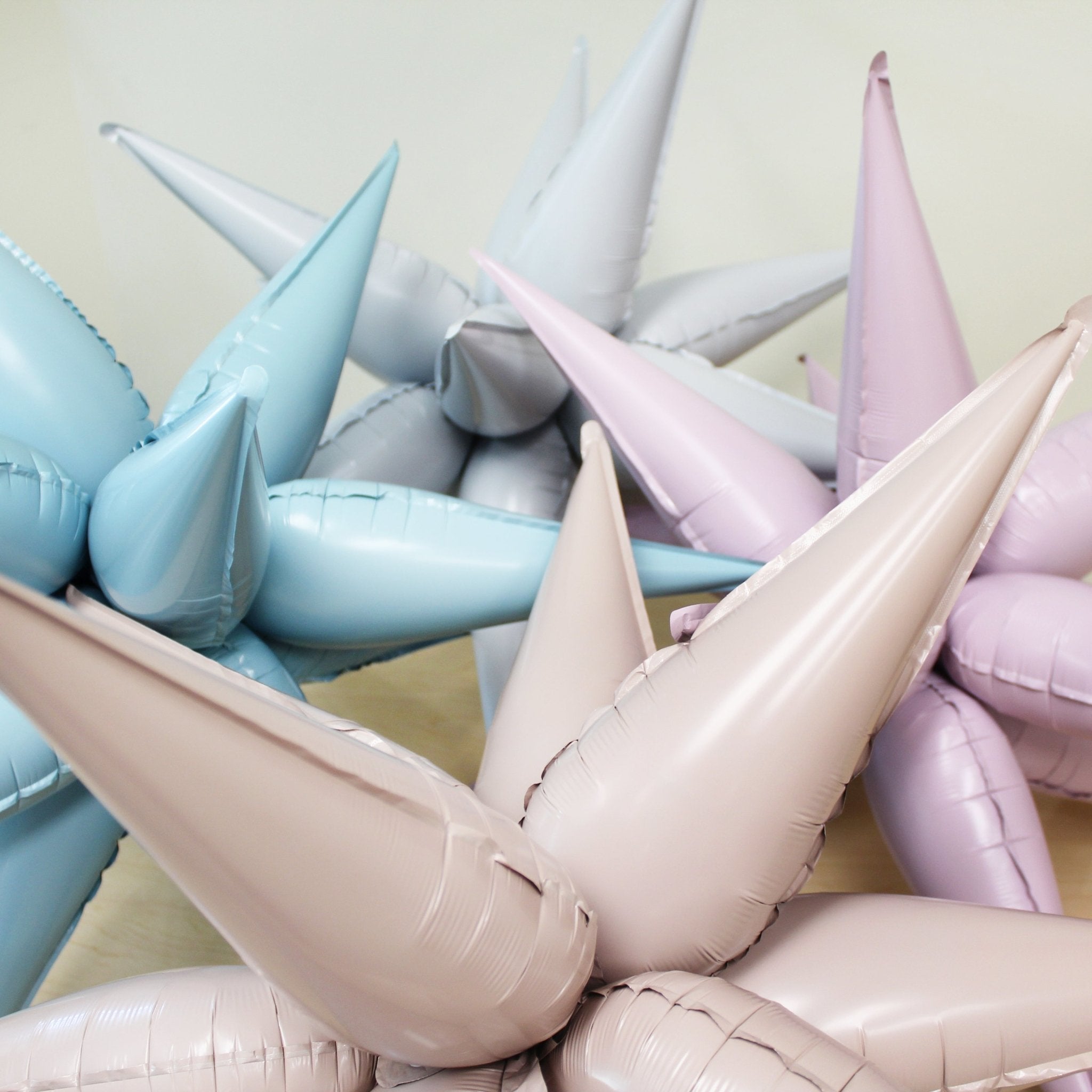 Pastel Blue Starburst Balloon