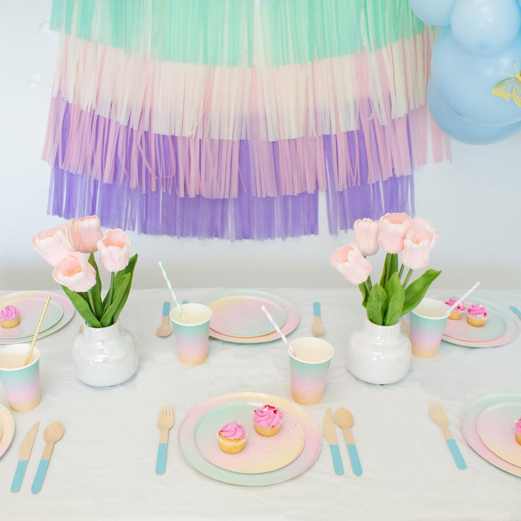Light Blue Wooden Utensil Set – 24ct | ON SALE!!