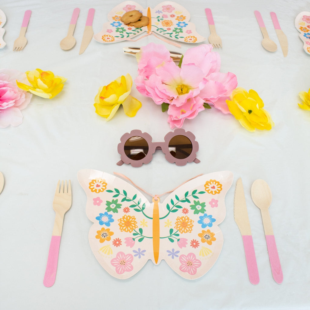 Pastel Pink Wooden Utensil Set – 24ct | ON SALE!!