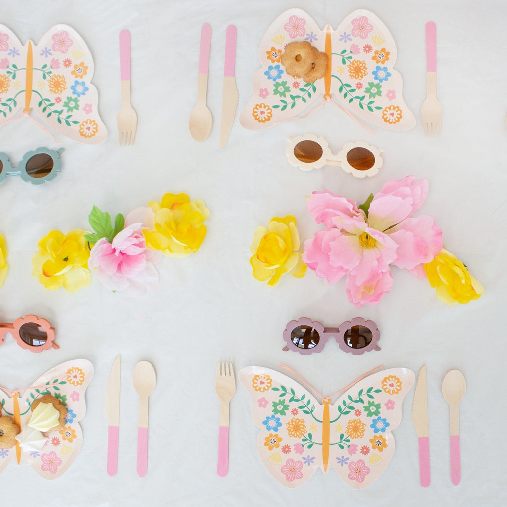 Pastel Pink Wooden Utensil Set – 24ct | ON SALE!!