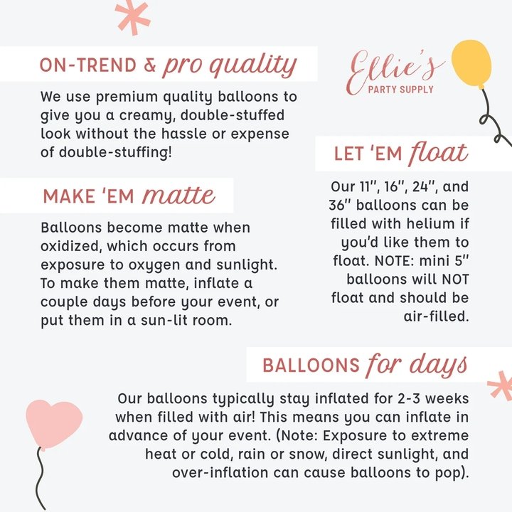 Pastel Rainbow Mini Balloon Cake Topper