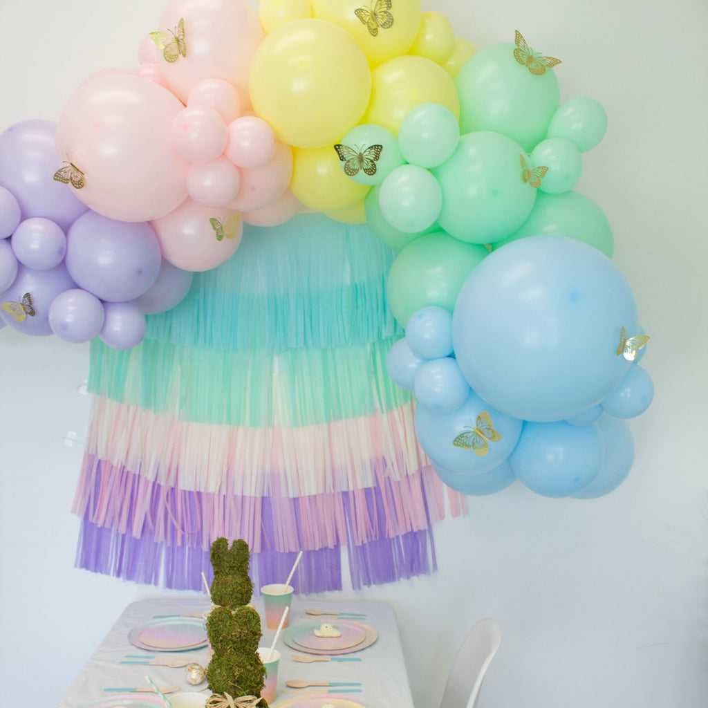 Pastel Rainbow Tassel Tail