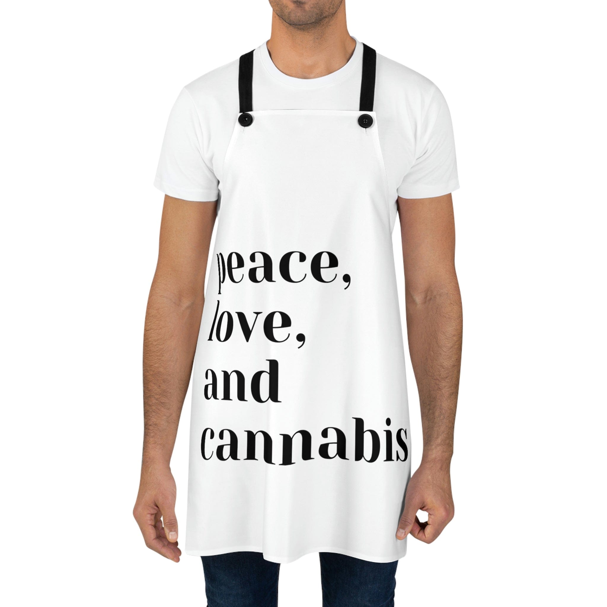 Peace, Love, and Cannabis Chef's Apron