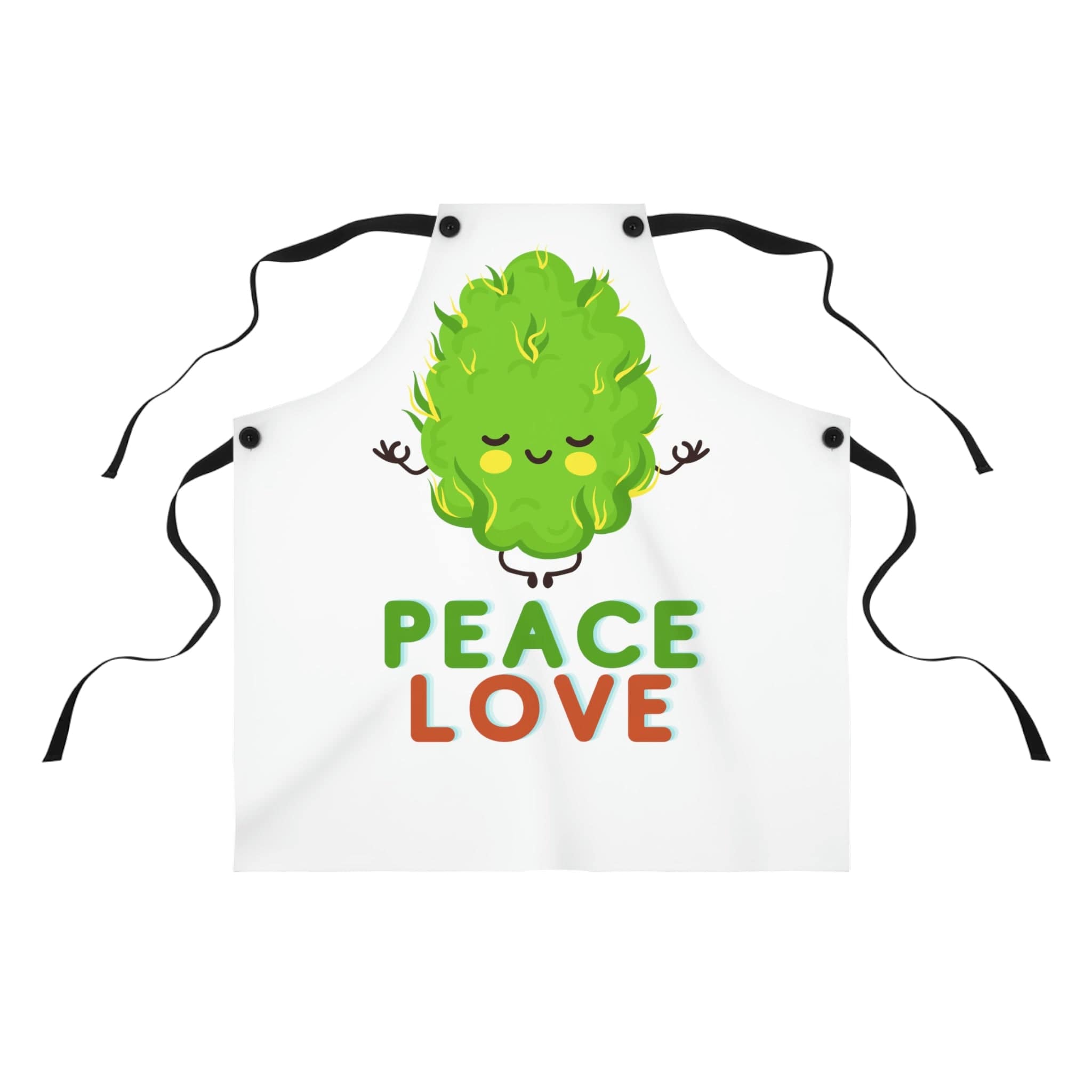 Peace, Love and Cannabis Nug Chef's Apron