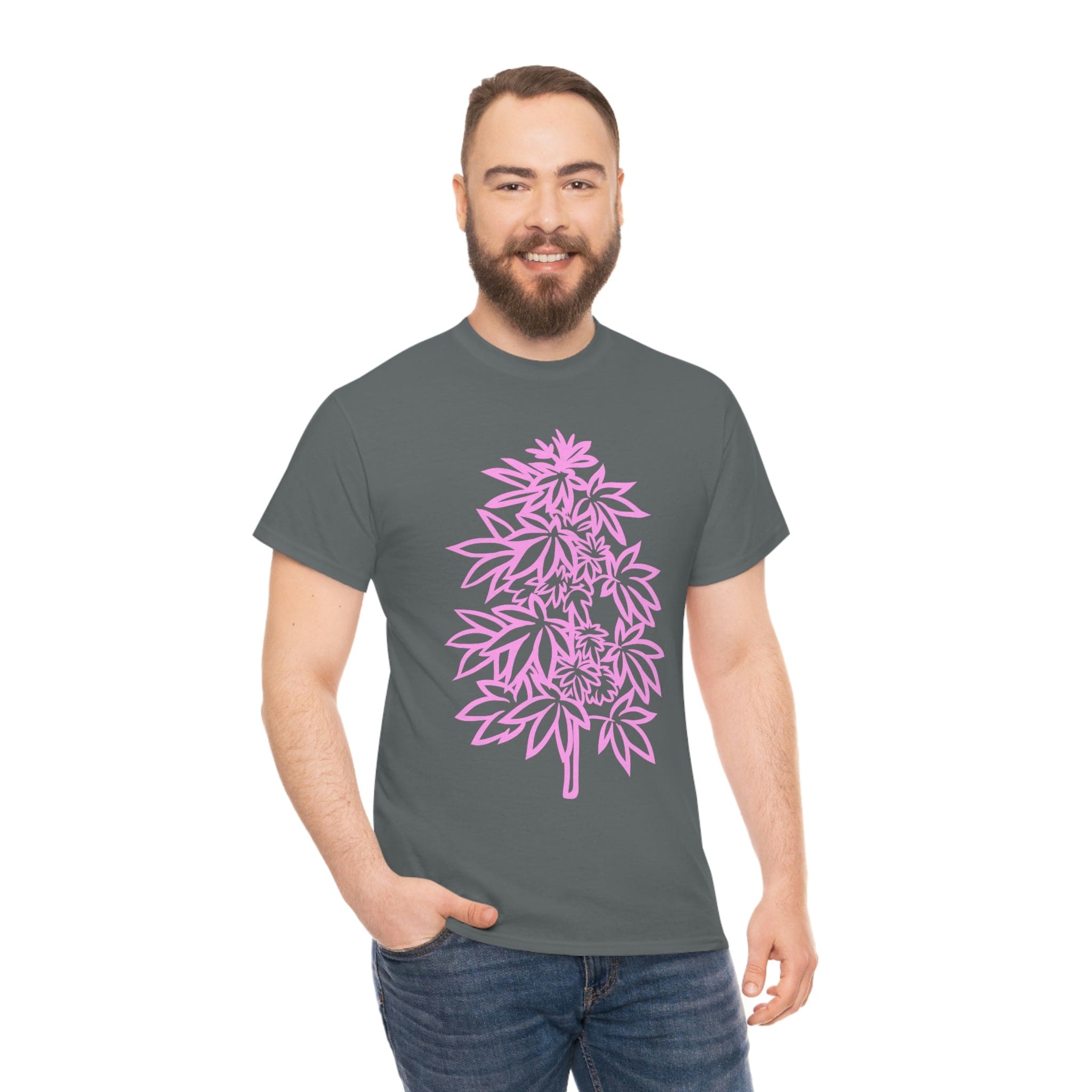 Pink Cannabis Flowers Tee