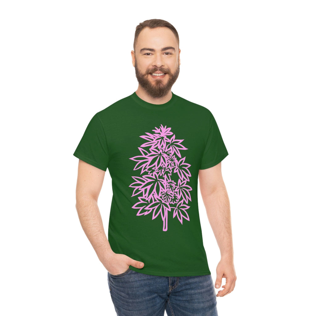 Pink Cannabis Flowers Tee