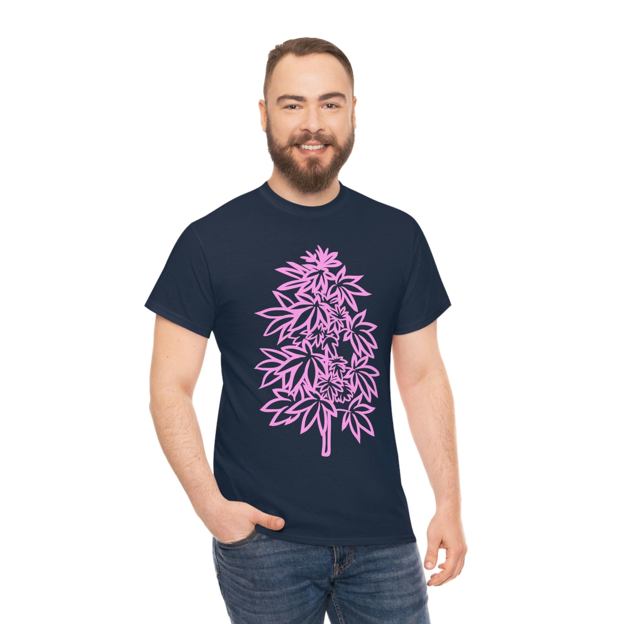 Pink Cannabis Flowers Tee