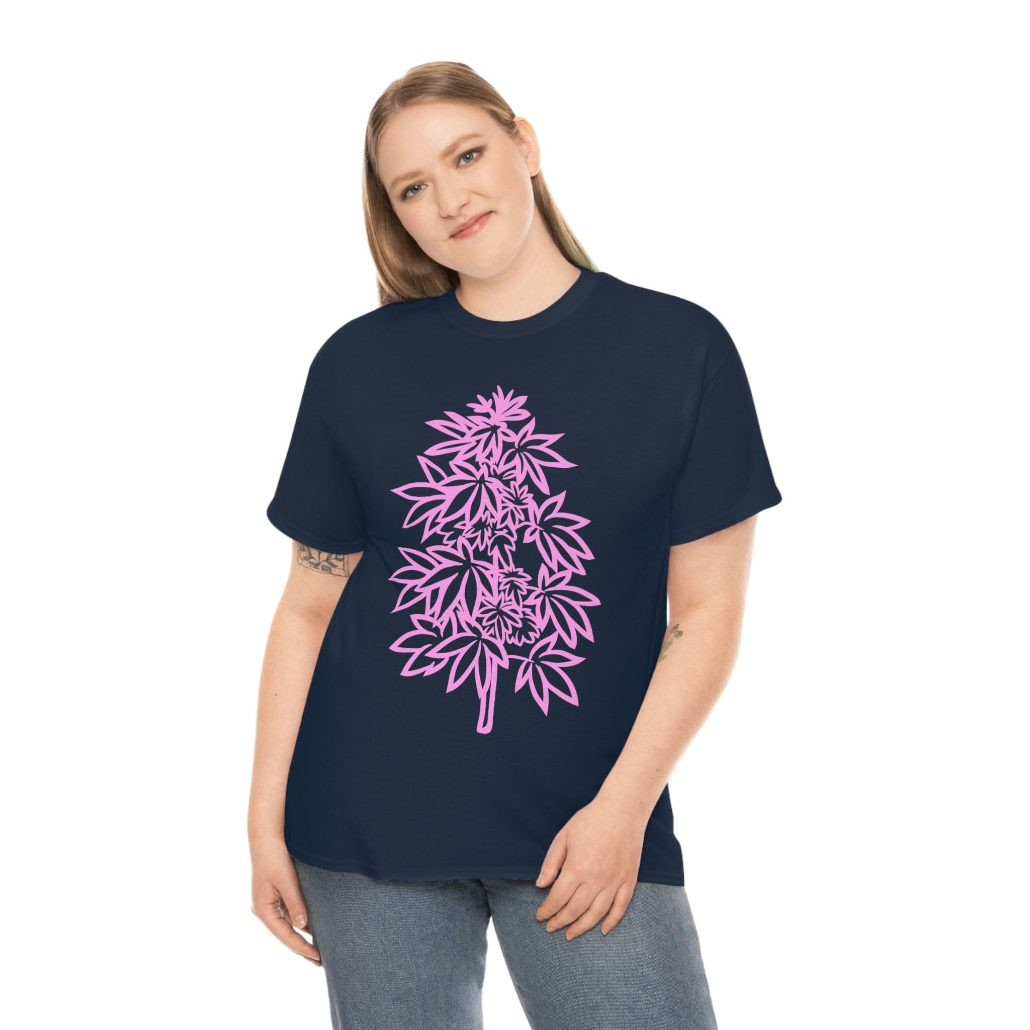 Pink Cannabis Flowers Tee