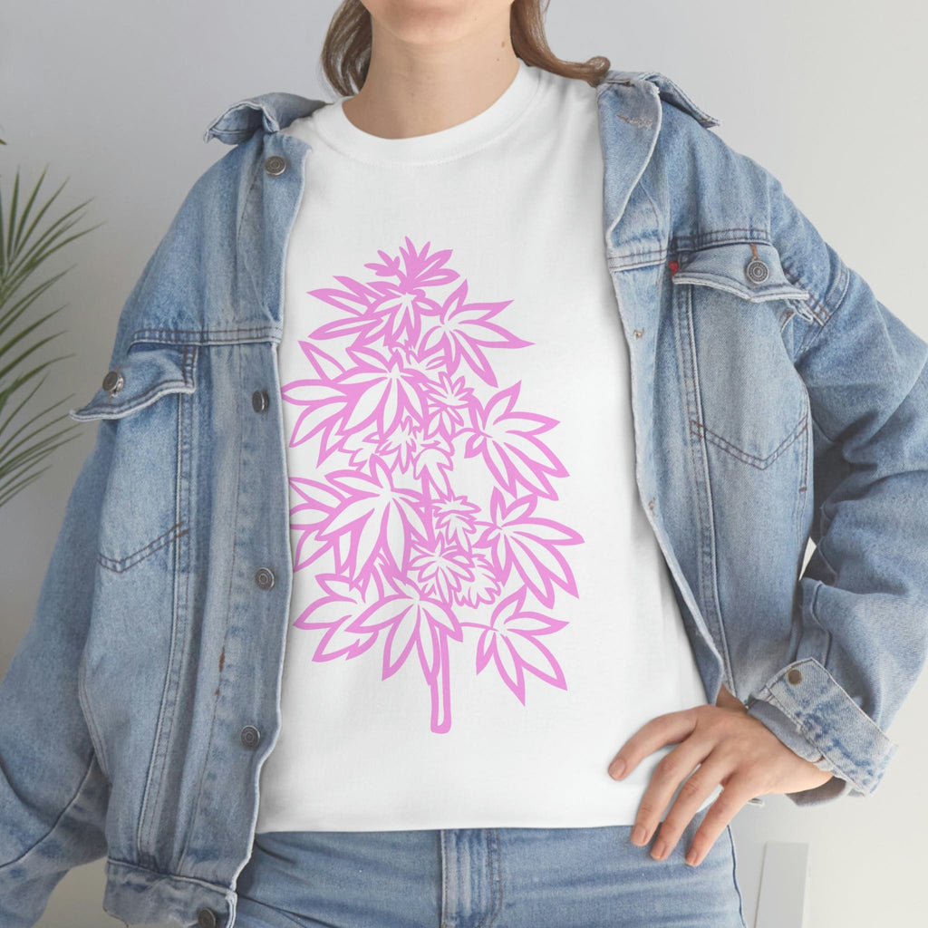 Pink Cannabis Flowers Tee