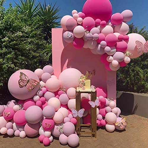 Pink & Purple Ombre Balloon Garland Kit