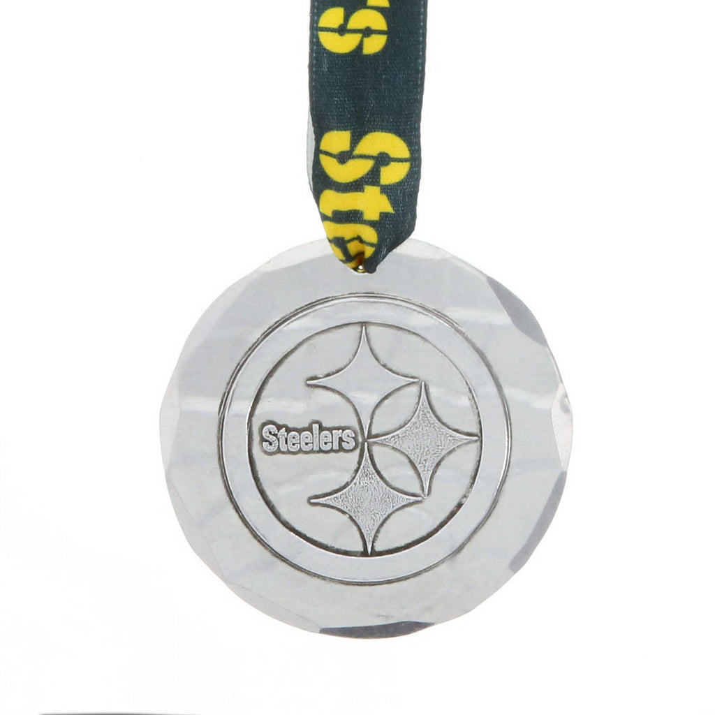 Pittsburgh Steelers Small Round Ornament (Aluminum)