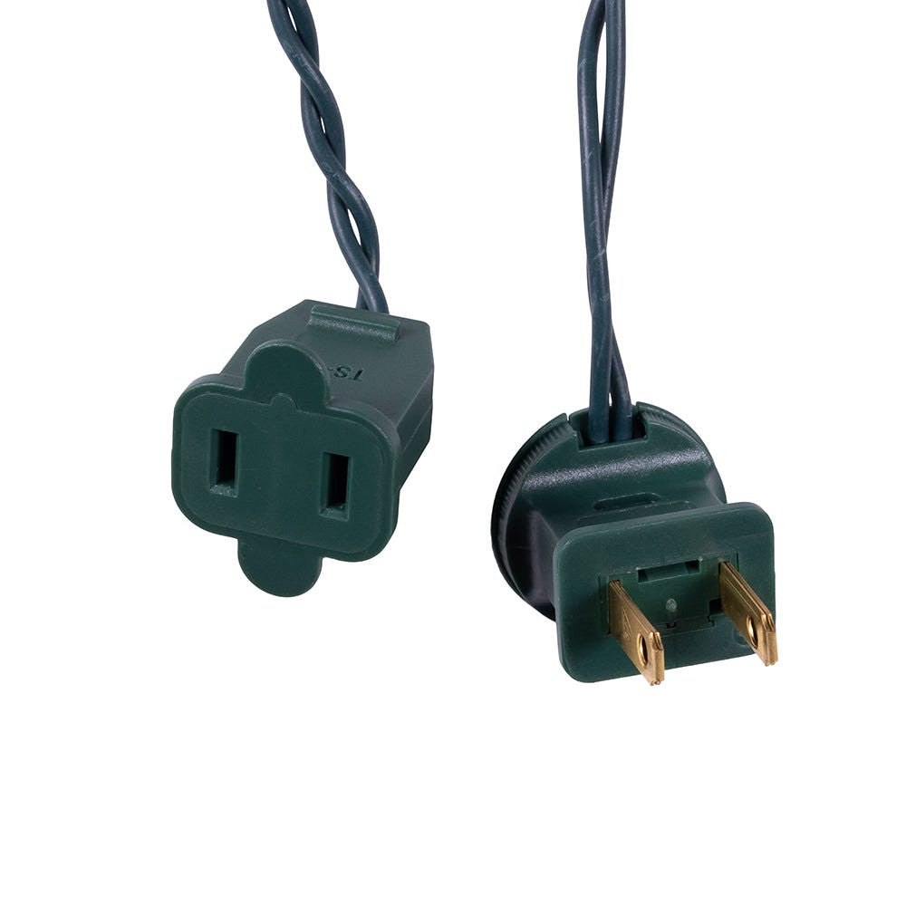 Jingle Bright 100 LED Light Set - Cool White Twinkle - Green Wire