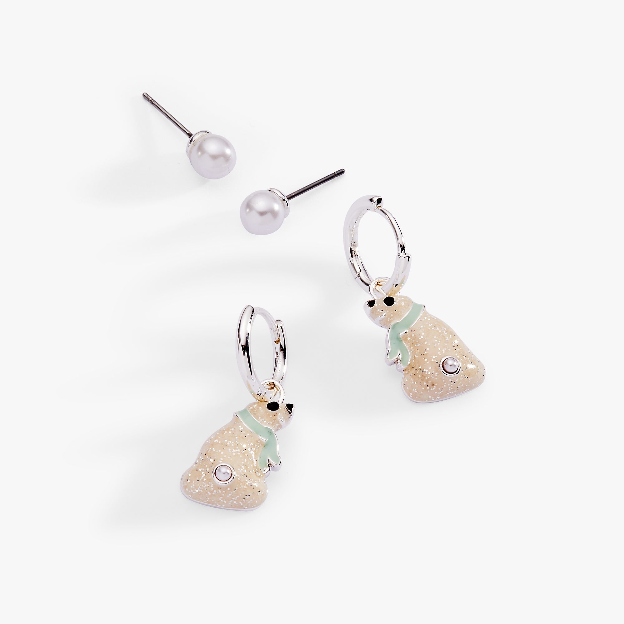 Polar Bear Earring Set of 2