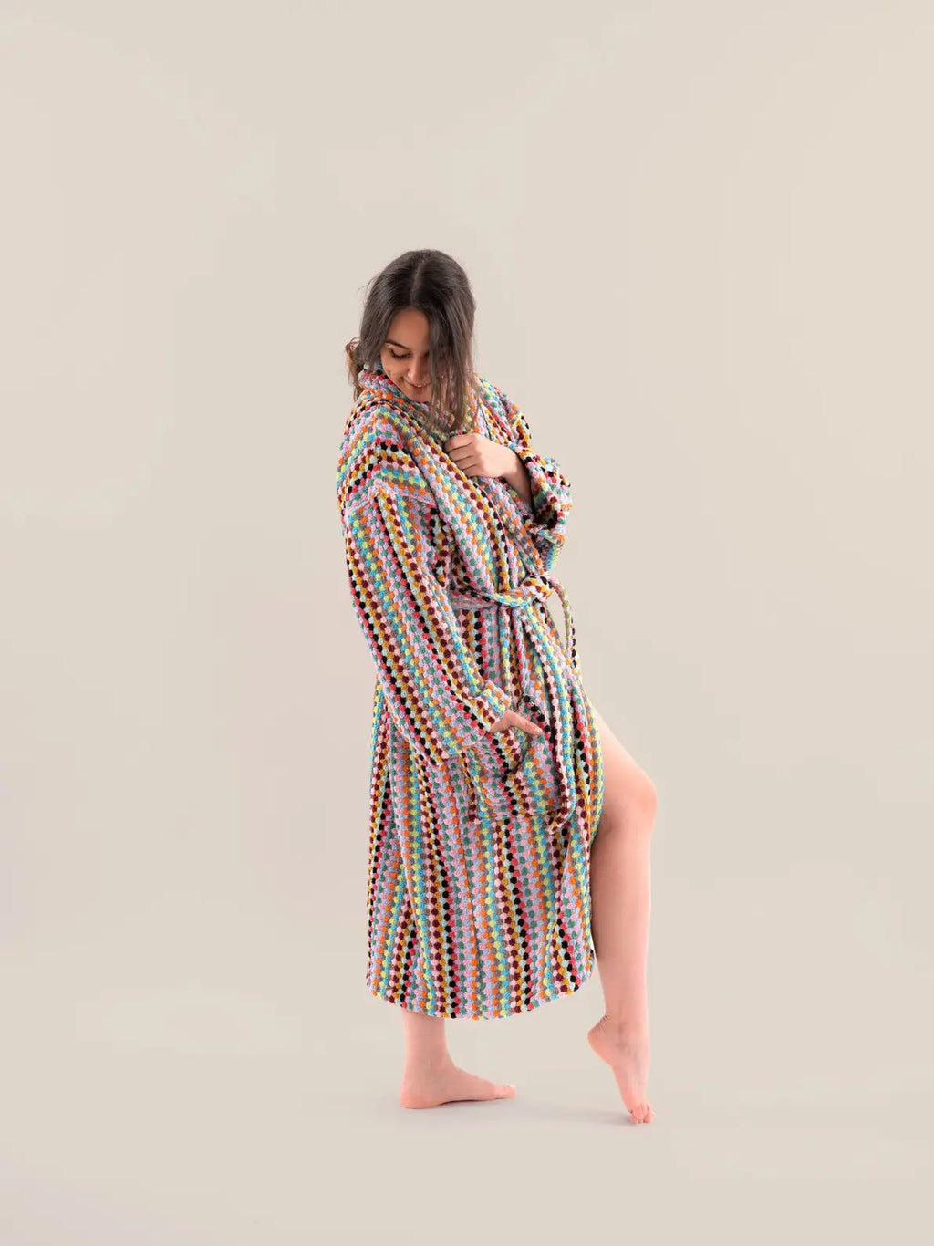 Pom Pom Bathrobe
