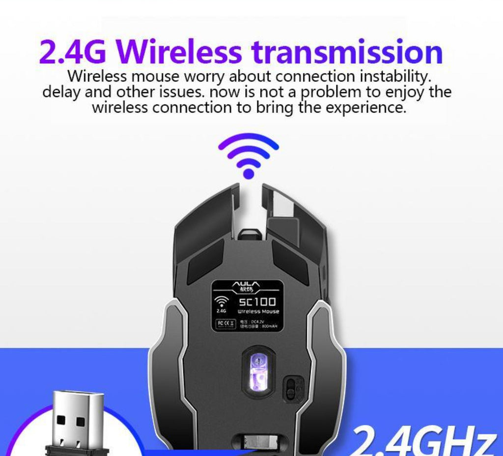 Dragon Z9 Alpha Bluetooth and 2.4Ghz Wireless Gaming Mouse | Buy 1 Get 2 Free
