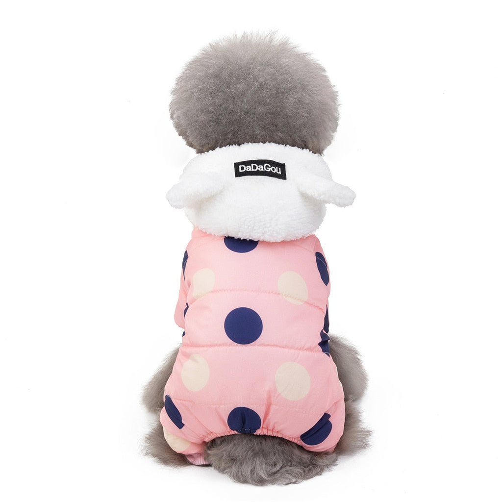 Big Polka Dot Snowsuit Jumpsuit